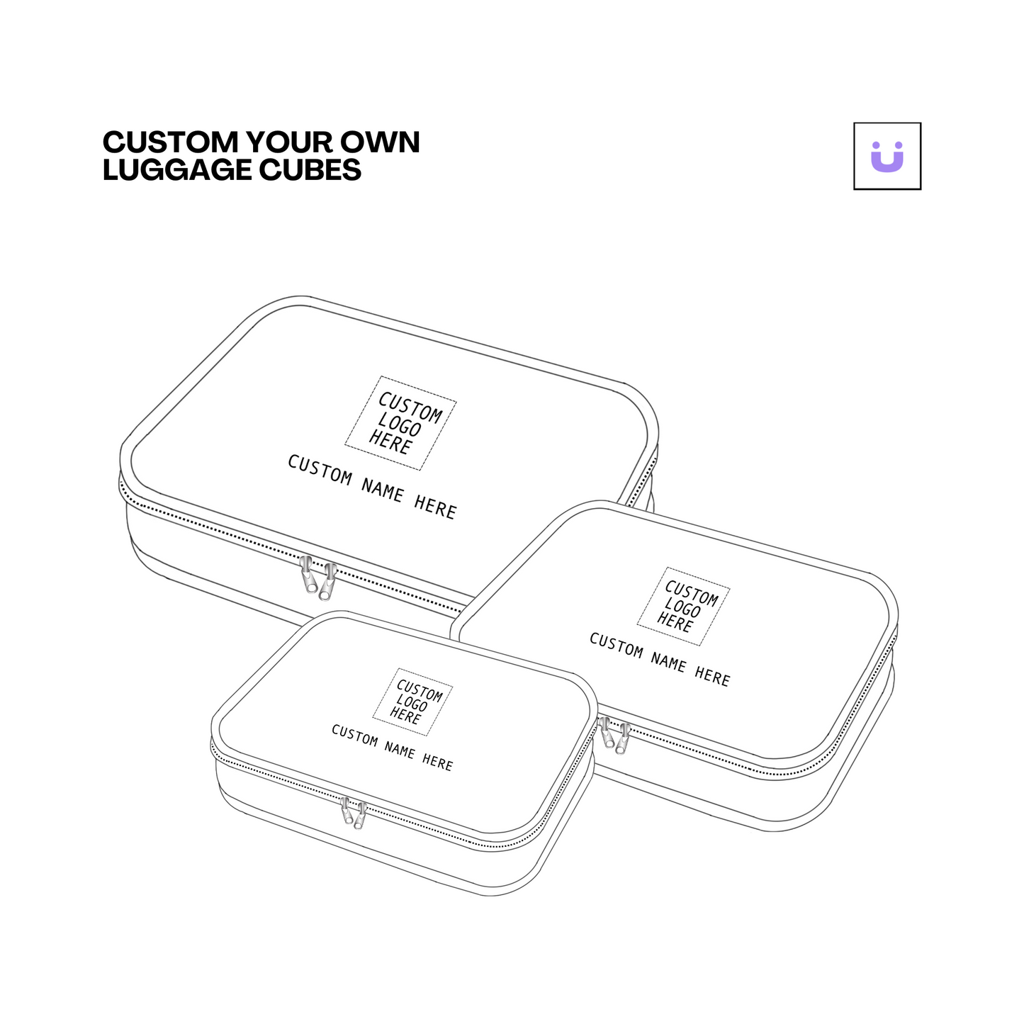 CUSTOM YOUR OWN LUGGAGE CUBES