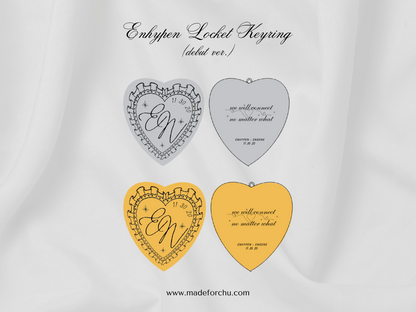 PRE-ORDER: CUSTOM ENHYPEN LOCKET KEYRING - DEBUT VER.