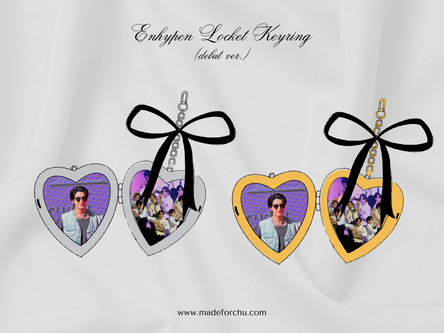 PRE-ORDER: CUSTOM ENHYPEN LOCKET KEYRING - DEBUT VER.