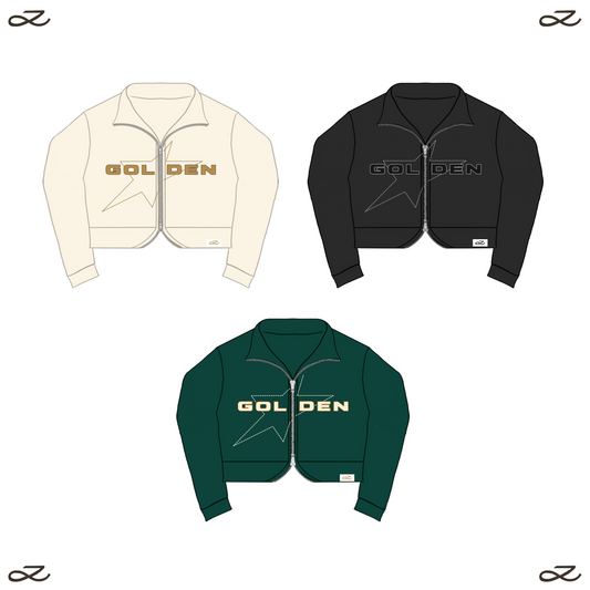 PRE-ORDER: GOLDEN DOUBLE ZIPP SWEATSHIRT