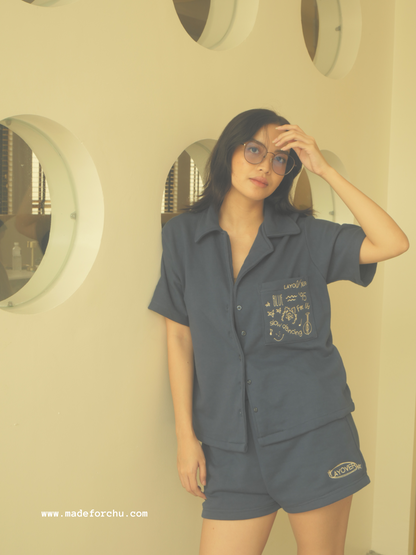 ONHAND: LAYOVER LOUNGE SET - BLUE