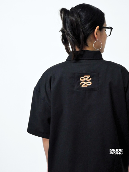 PRE-ORDER: GOLDEN UTILITY SHIRT - BLACK
