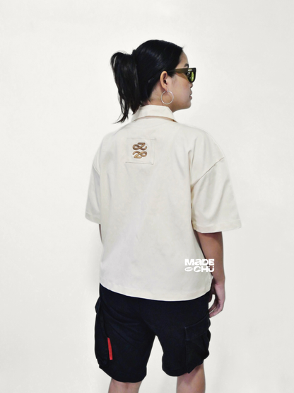 PRE-ORDER: GOLDEN UTILITY SHIRT - CREAM