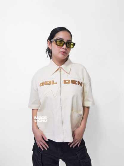 PRE-ORDER: GOLDEN UTILITY SHIRT - CREAM