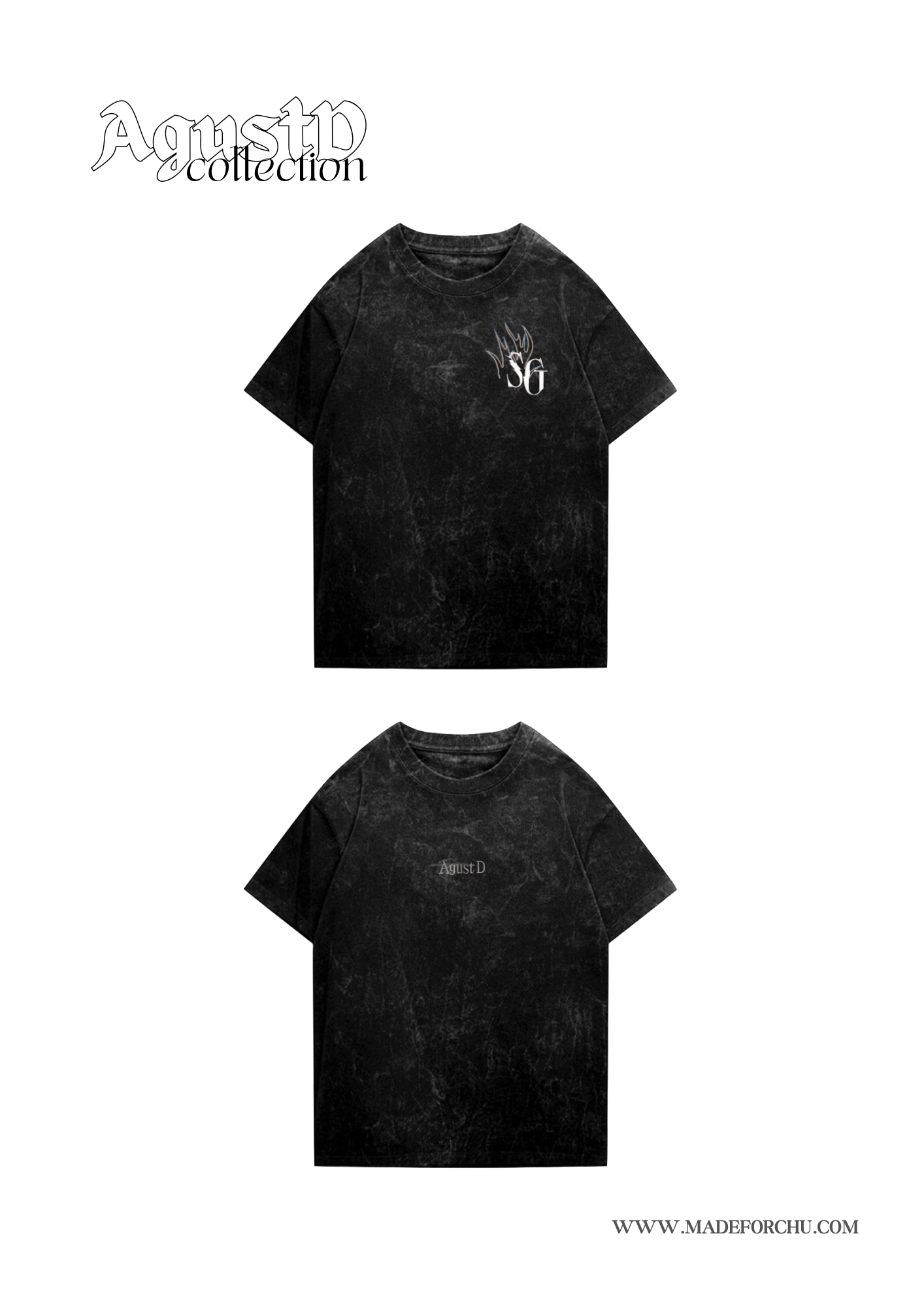 AGUST D - ACID WASH TEE