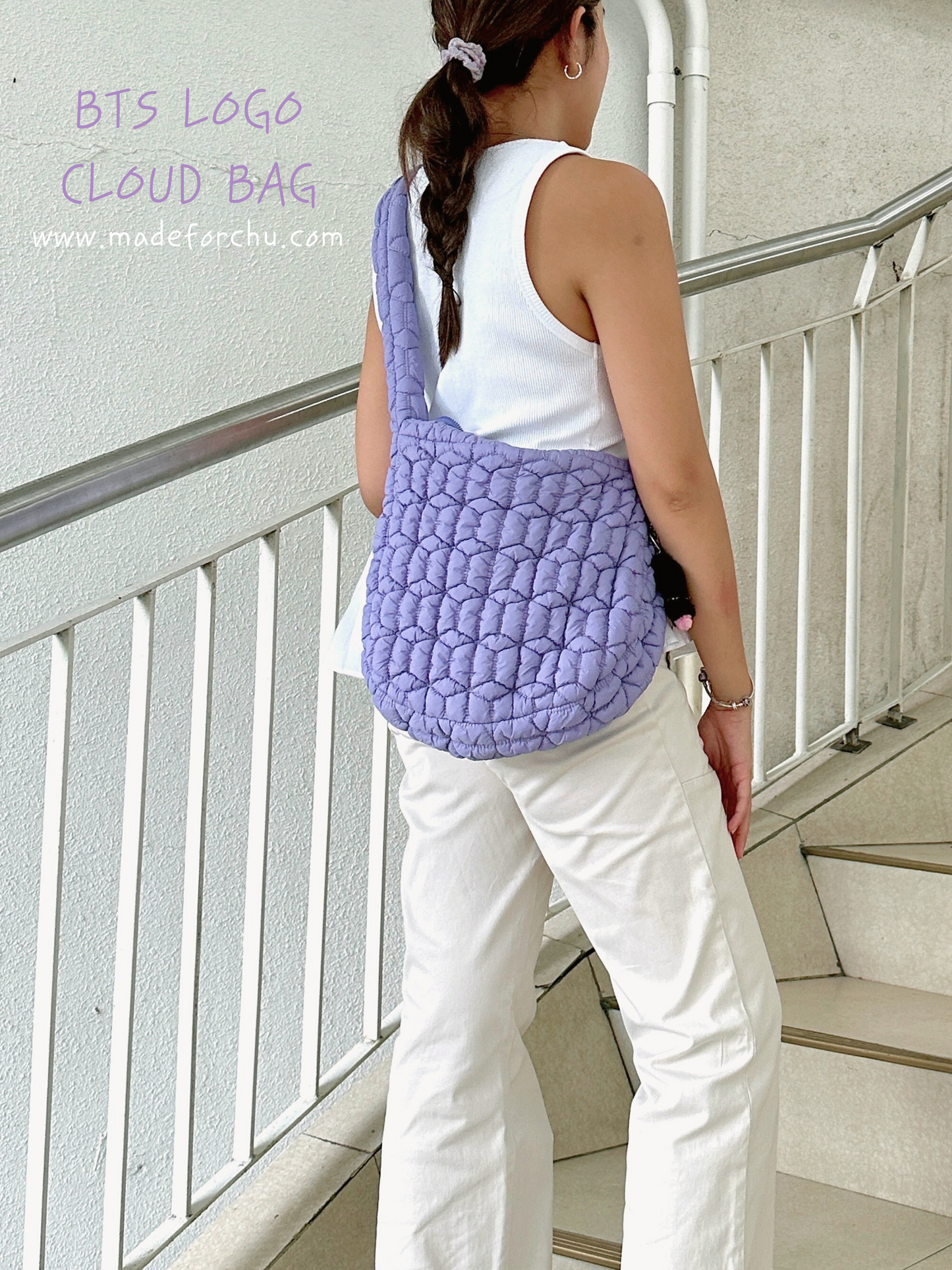 BTS LOGO CLOUD BAG