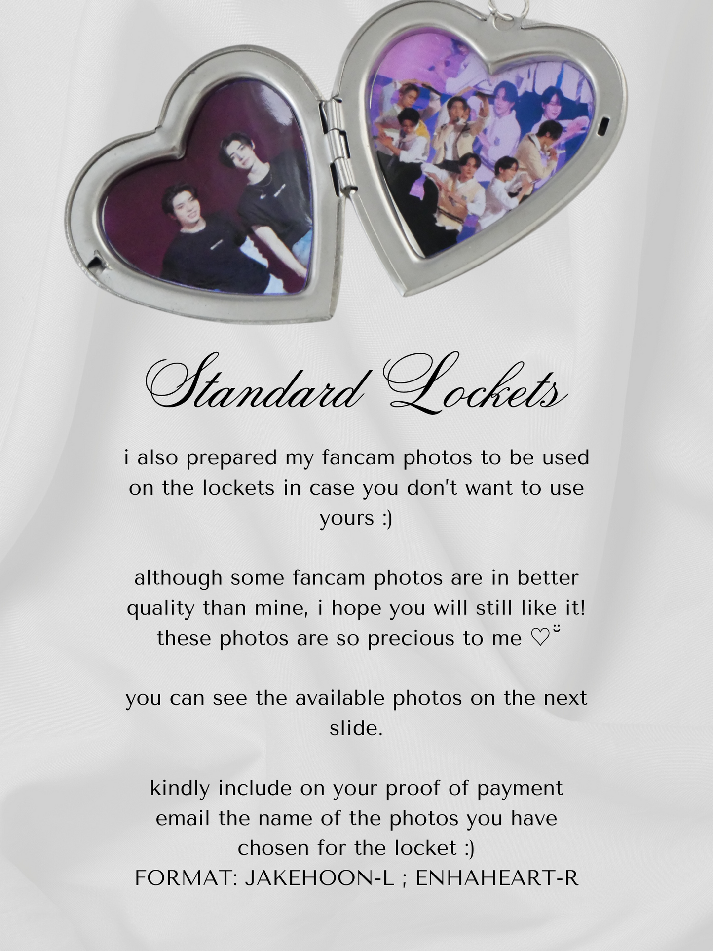 GRADE B ENHYPEN LOCKET KEYRING