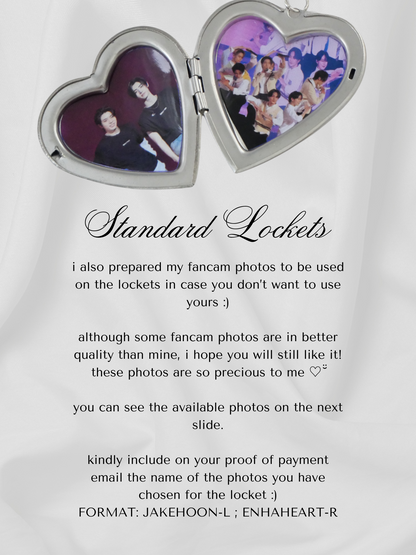 GRADE B ENHYPEN LOCKET KEYRING