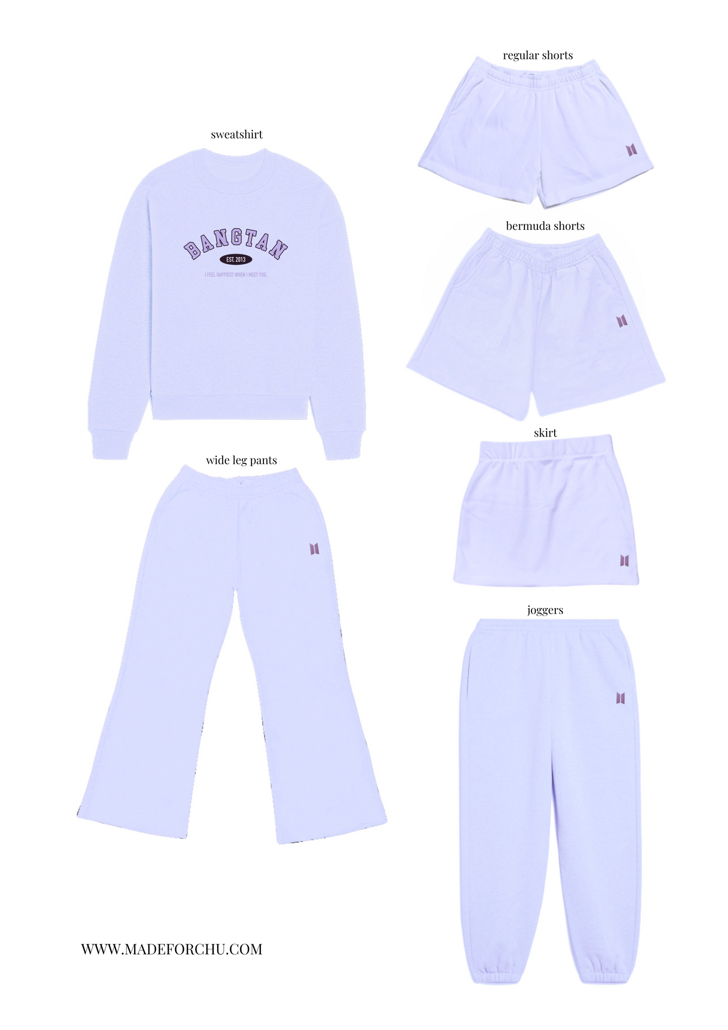 BANGTAN LOUNGE SET - LILAC (Limited Edition)