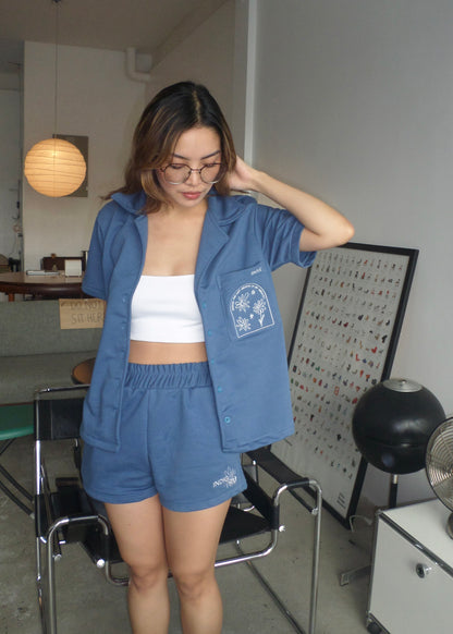 INDIGO LOUNGE SET - DUSTY BLUE